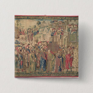 Transportation of the Ark of the Covenant, Tapestr 15 Cm Square Badge