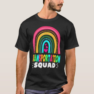 Transportation Squad Back To School Bus Driver Mon T-Shirt