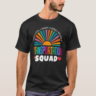 Transportation Squad Back To School Bus Driver Mon T-Shirt