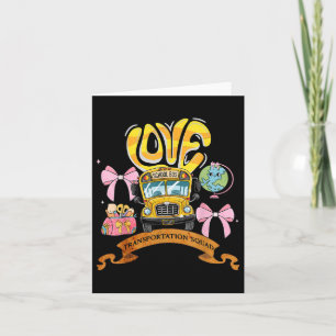 Transportation Squad Doodle Bus Aide Back To Schoo Card