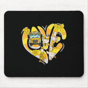 Transportation Squad Silly Goose Bus Aide Back To  Mouse Pad