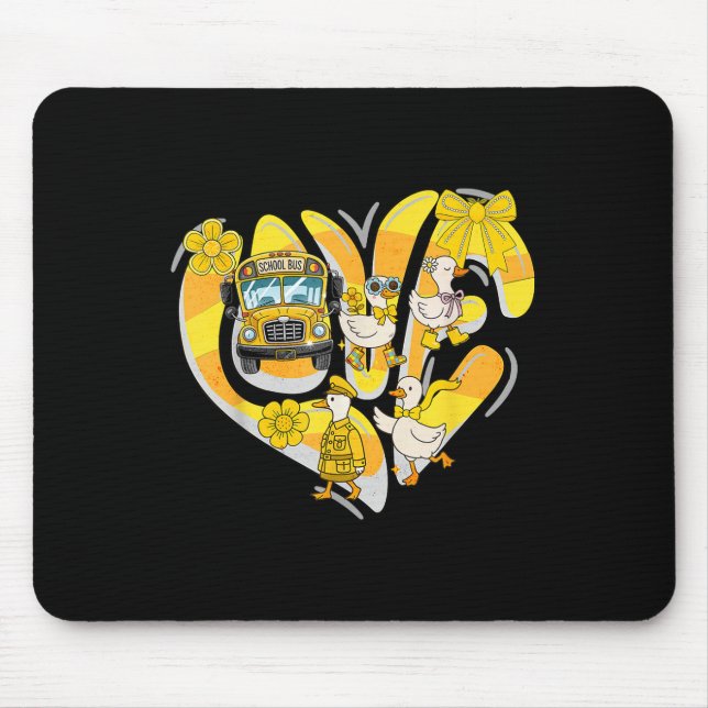 Transportation Squad Silly Goose Bus Aide Back To  Mouse Pad (Front)