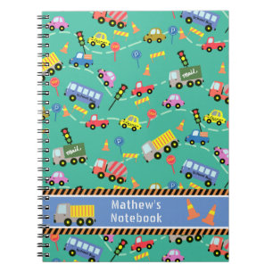 Transportation Teal. Notebook