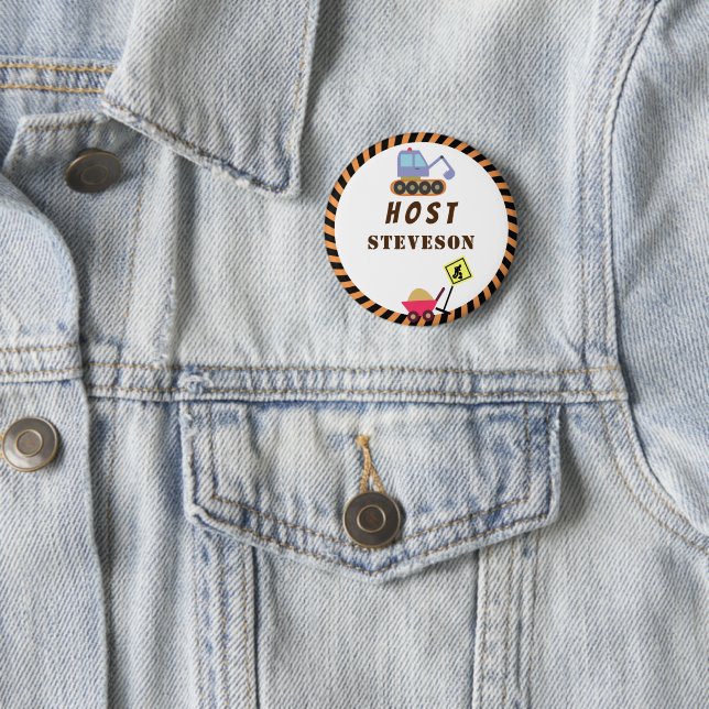 Transportation White Name 6 Cm Round Badge (In Situ)