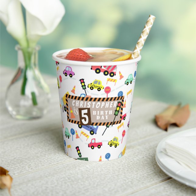 Transportation White  Paper Cups (Insitu)