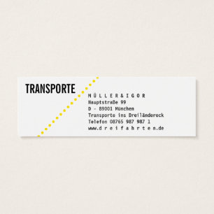 Transporte Mini Visitenkarten