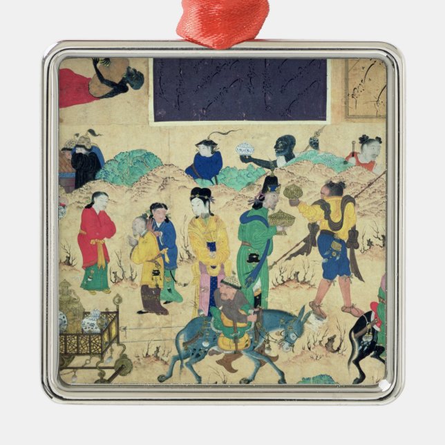 Transporting ceramics metal tree decoration (Front)