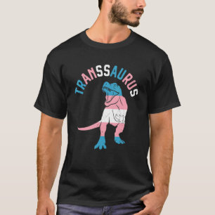 Transsaurus Dinosaur Rex Transexual Transgender Lg T-Shirt