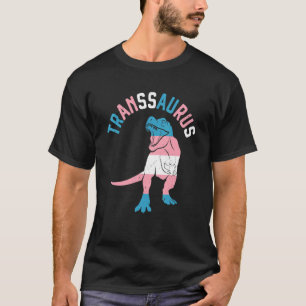 Transsaurus Dinosaur Rex Transexual Transgender Lg T-Shirt
