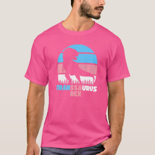 Transsaurus Rex Transgender Flag For Trans Pride T-Shirt