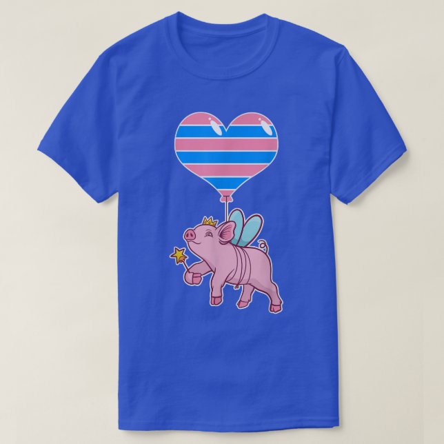 Transseual Pig Fairyseual IdentityNonbinary Love  T-Shirt (Design Front)