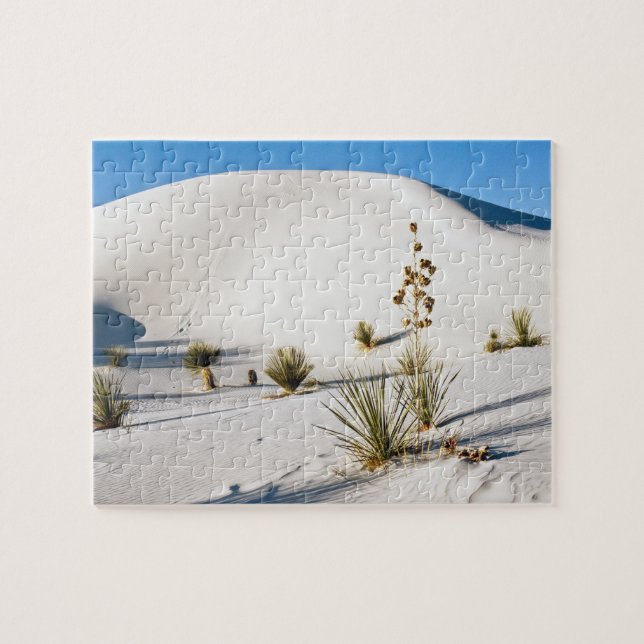 Transverse Dunes and Soaptree Yucca Jigsaw Puzzle (Horizontal)