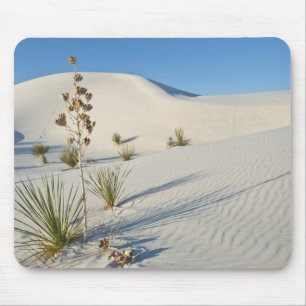 Transverse Dunes, Yucca, shadows Mouse Pad