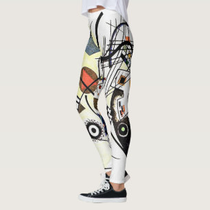 Transverse Line - Wassily Kandinsky Abstraction  Leggings