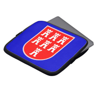 Transylvania coat of arms red white laptop sleeve