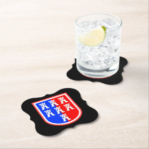 Transylvania inspired paper coaster