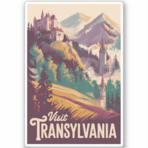 Transylvania Landscape Illustration Travel Art