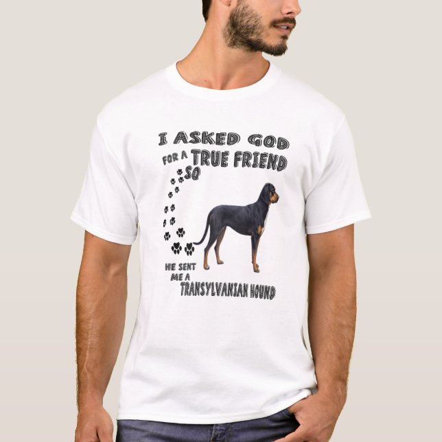 Transylvanian Hound Quote Mum Dad, Cute Hungarian T-Shirt (Front)