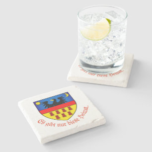 Transylvanian Saxons coat of arms personalised Stone Coaster