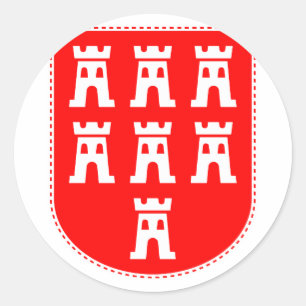 Transylvanian Saxons Crest Classic Round Sticker