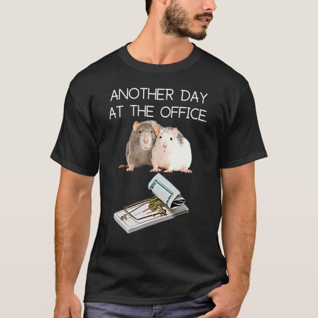 Trap Office Humor Rat Money Employee Race Manager  T-Shirt (Front)