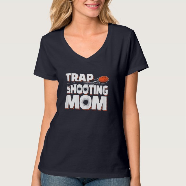 Trap Shooting Mum T-Shirt (Front)