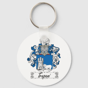 Trapani Family Crest Key Ring