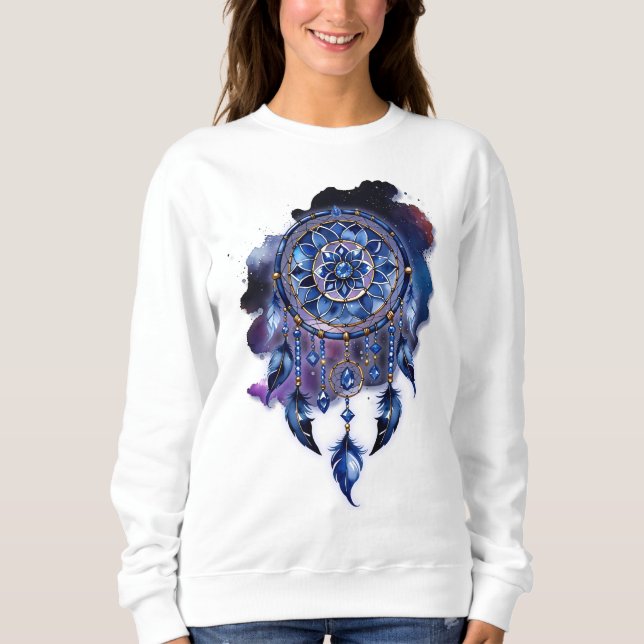 Trapasueños in a Starry Night Sweatshirt (Front)