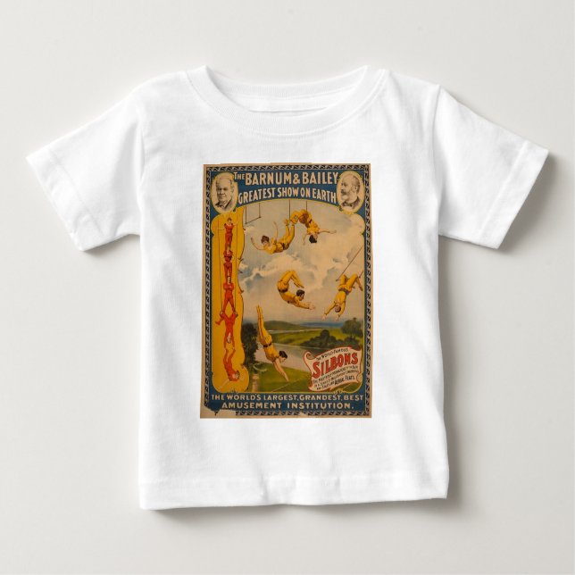 Trapeze artists Barnum & Bailey 1896 Baby T-Shirt (Front)