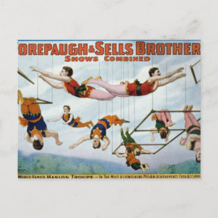 Trapeze Artists / Forepaugh & Selle Brothers Postcard