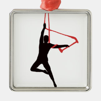 Trapeze Swing Aerialists Metal Tree Decoration