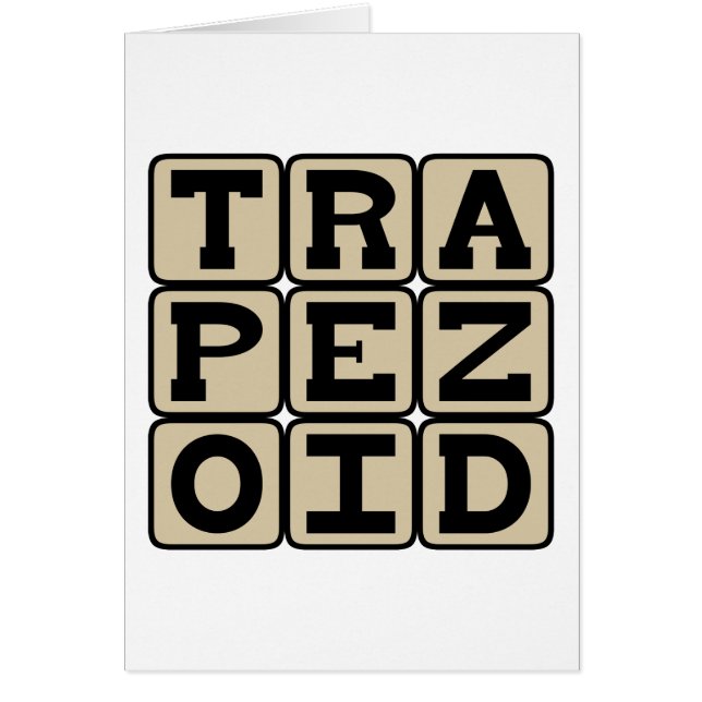 Trapezoid, Five Sided Polygon (Front)