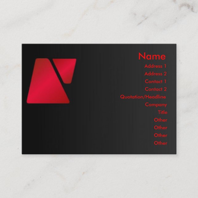 Trapezoid Profile Card (Front)