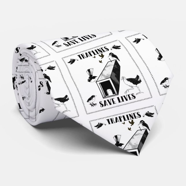 Traplines Save Lives Conservation Tie (Rolled)