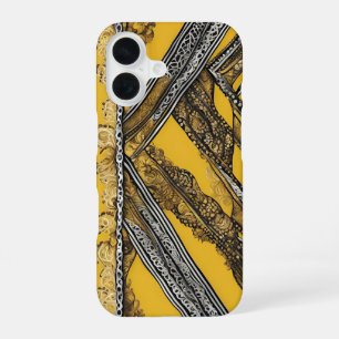 Trapped in Mustard AI art iPhone 16 Case