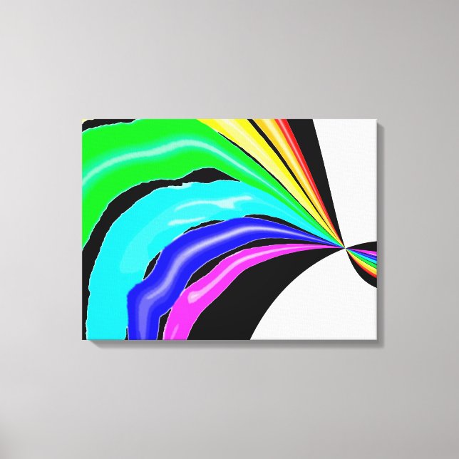 Trapped rainbow canvas print (Front)