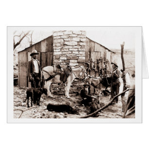 Trappers and their cabin