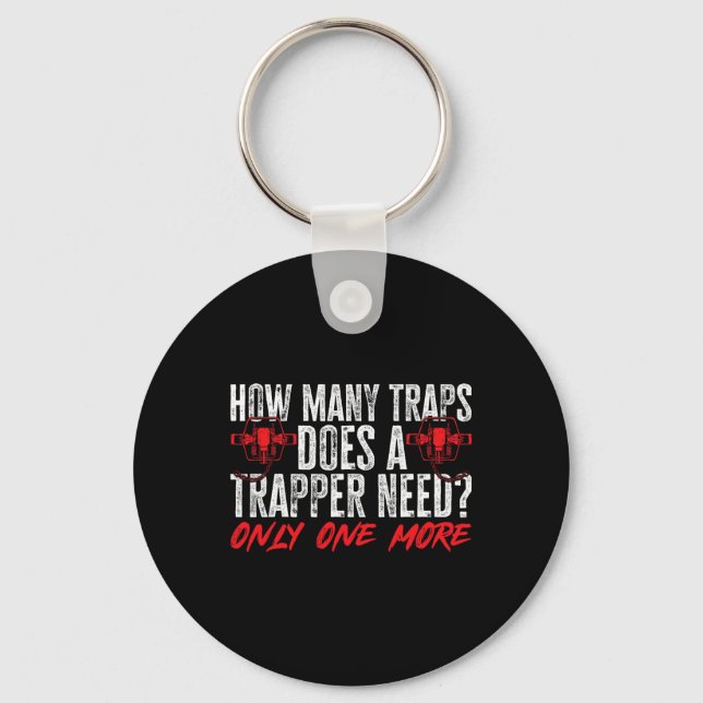 Trapping Trap Hunting Trapper 2  Key Ring (Front)