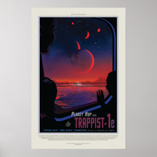 Trappist 1e, Travel Poster