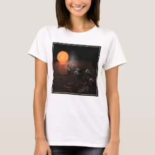 Trappist-1's Seven Planets In Orbit Around Star. T-Shirt