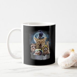 Trash Animals Howling at the Moon Funny Team Trash Coffee Mug