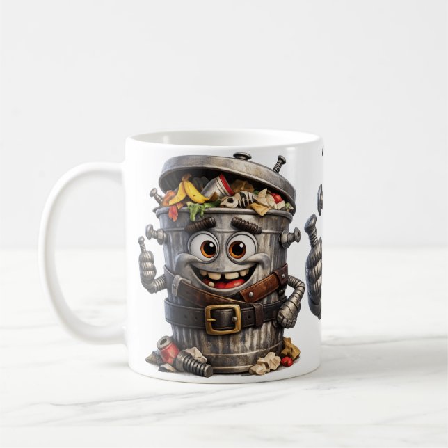 Trash Can Coffee Mug (Left)
