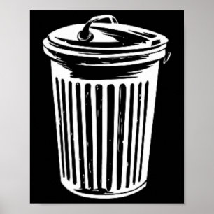 Trash Can Halloween Costume Garge Can Trashcan Cos Poster