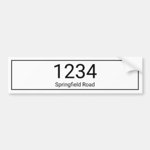 Trash Can Mailbox Address Label Sticker