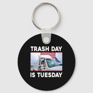 Trash Day Is Tuesday Trump 2024 Key Ring