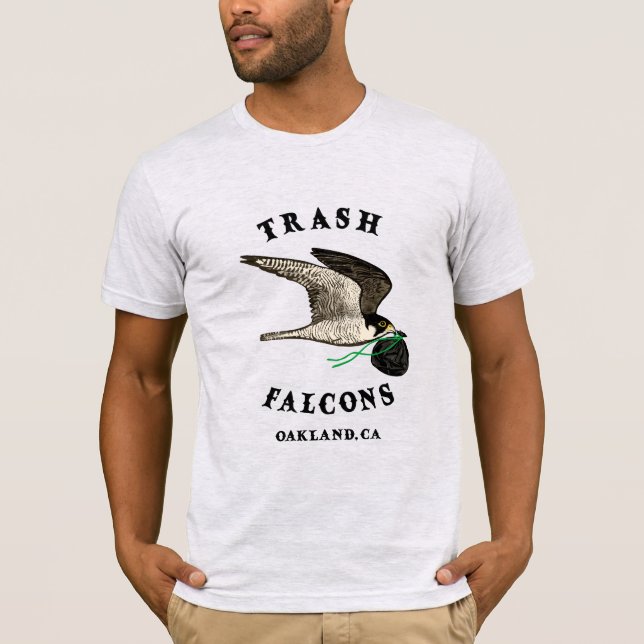 Trash Falcons Official Tee Shirt - Ash Grey (Front)