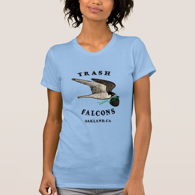 Trash Falcons Official Tee Shirt - Light Blue (Front)