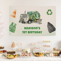 Trash Garbage Truck 1st Birthday Party 