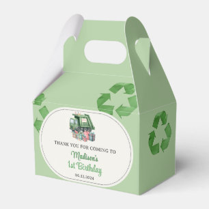 Trash Garbage Truck 1st Birthday Party Favour Box