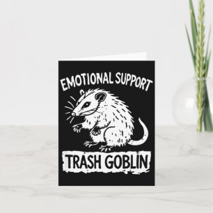 Trash Goblin Ssum Emotional Suprt Funny Meme Card